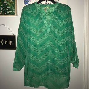 Green chevron Top 💚